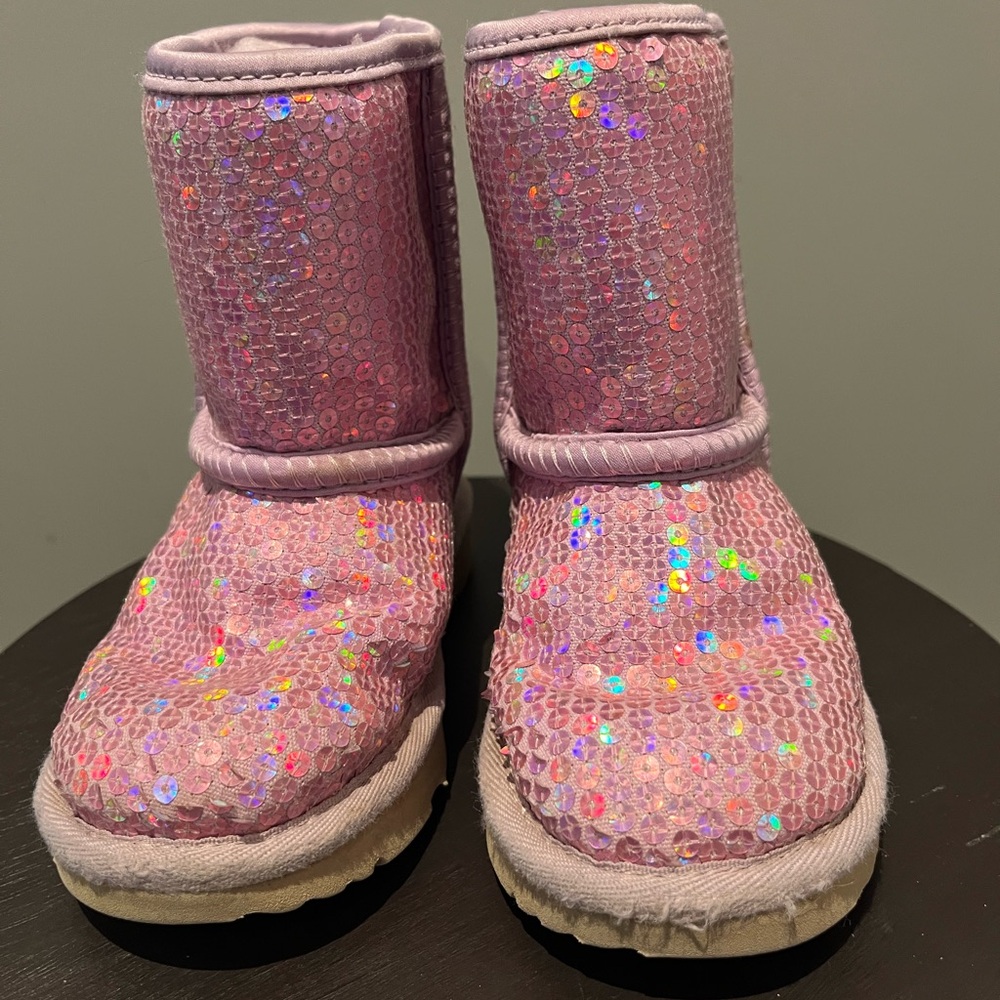 UGG Kids Pink Sparkle Boots